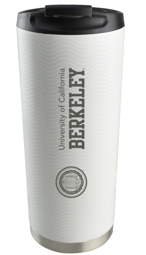 U.C. Berkeley Cal 16 ounces laser engraved wave vacuum tumbler -White-Shop College Wear