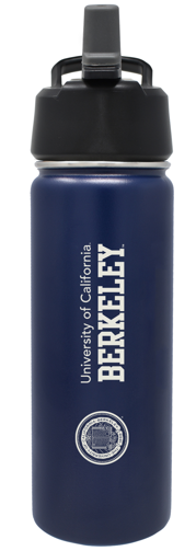 U.C. Berkeley Cal laser engraved Berkeley seal 20 Oz vacuum tumbler-Navy-Shop College Wear