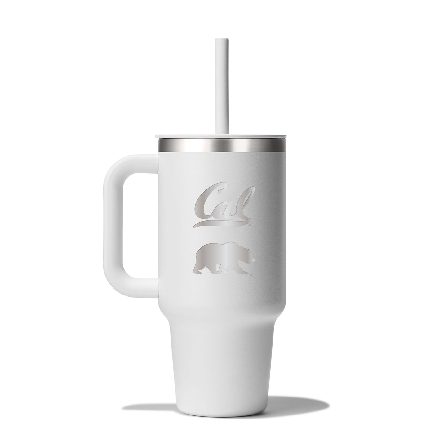 U.C. Berkeley Cal laser engraved 32 oz. Stainless Steel Hydro Flask Tumbler-White-Shop College Wear