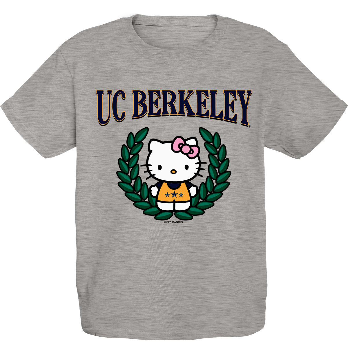 U.C. Berkeley Cal Hello Kitty youth T-Shirt-Gray