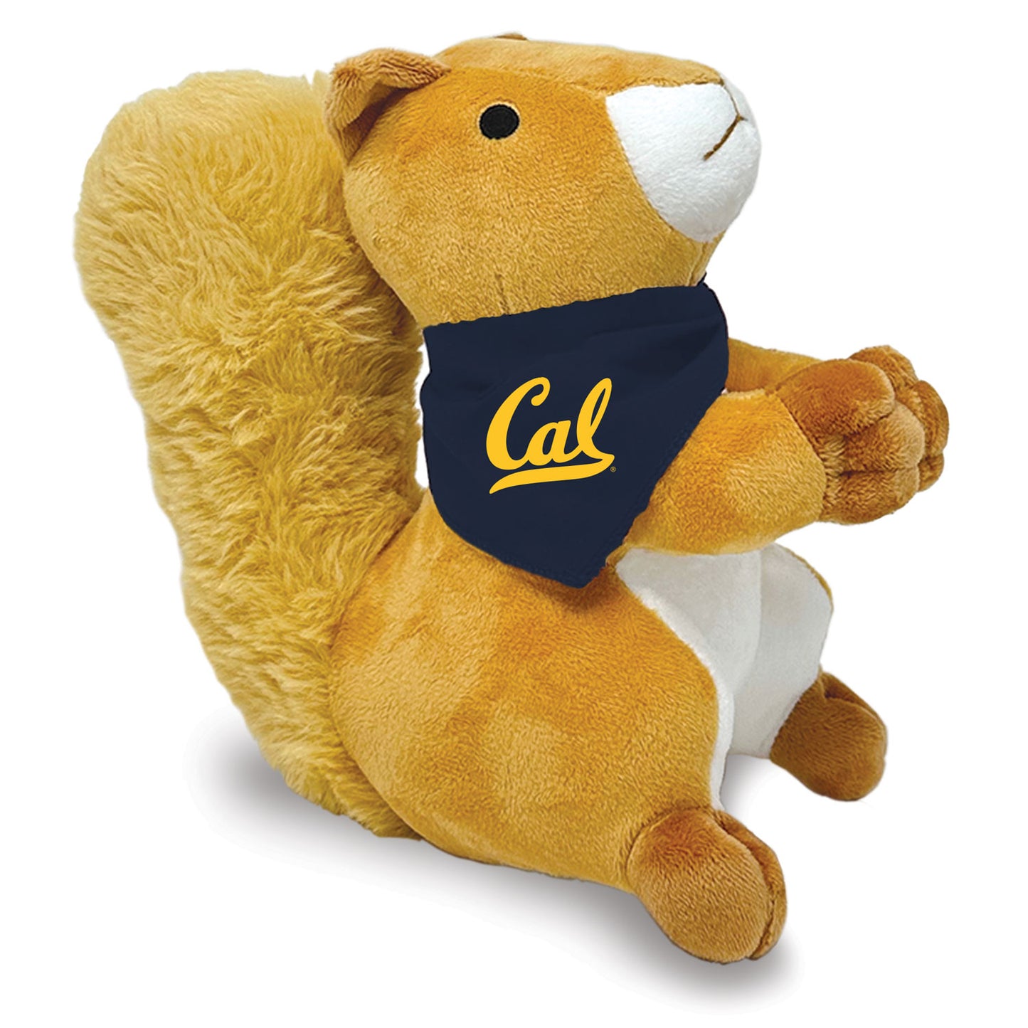 U.C. Berkeley Cal Skipper the Squirrel plush with bandana Teddy Bear-Tan-Shop College Wear
