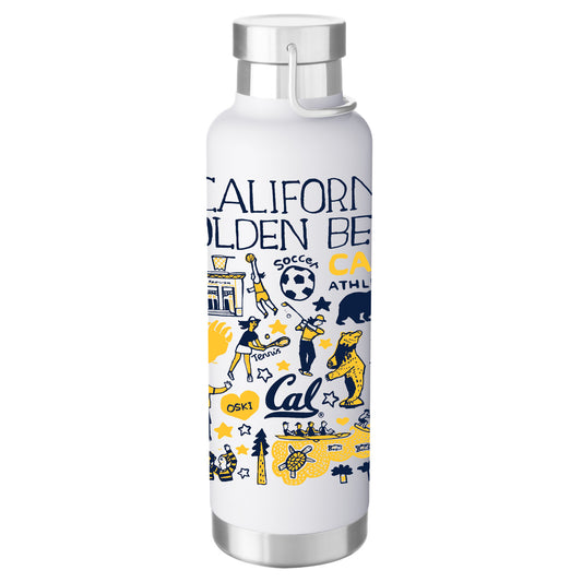 UC Berkeley Cal Julia Gash 25Oz.water bottle-Silver-Shop College Wear