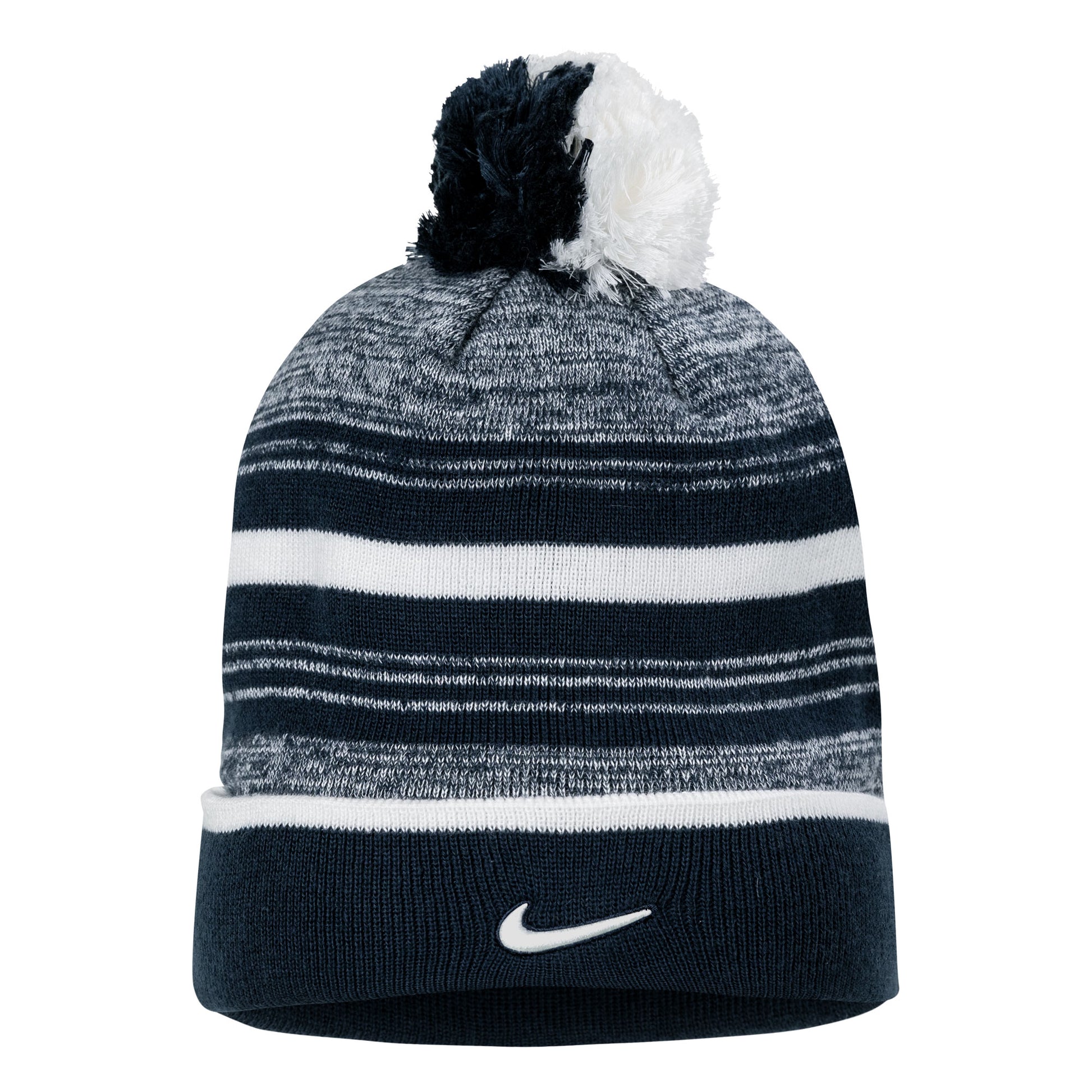 U.C. Berkeley Cal embroidered Nike stripe beanie hat-Navy-Shop College Wear