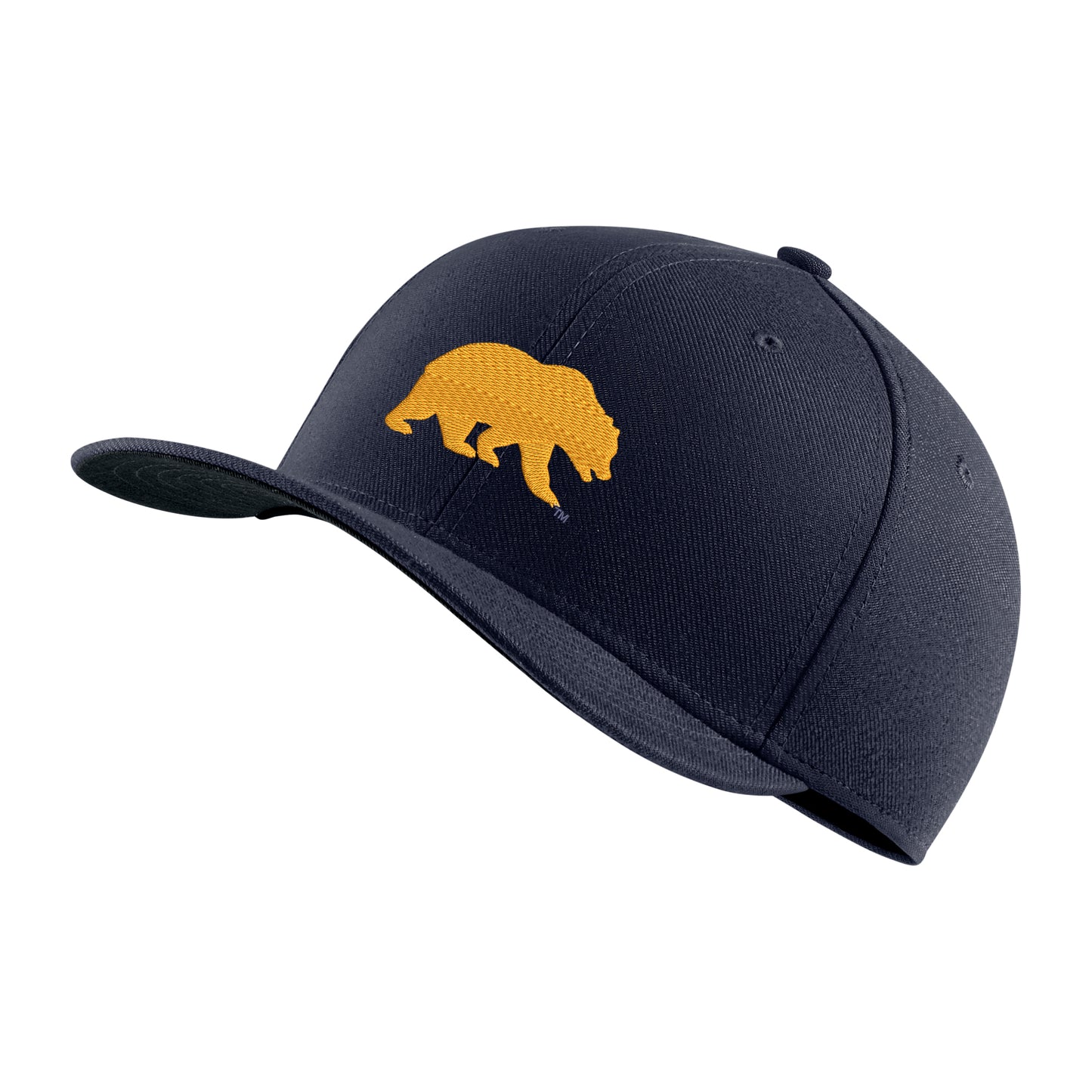 U.C. Berkeley Cal embroidered Swoosh flex/stretch fit hat-Navy-Shop College Wear