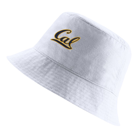 U.C. Berkeley Cal embroidered Nike bucket hat-White-Shop College Wear