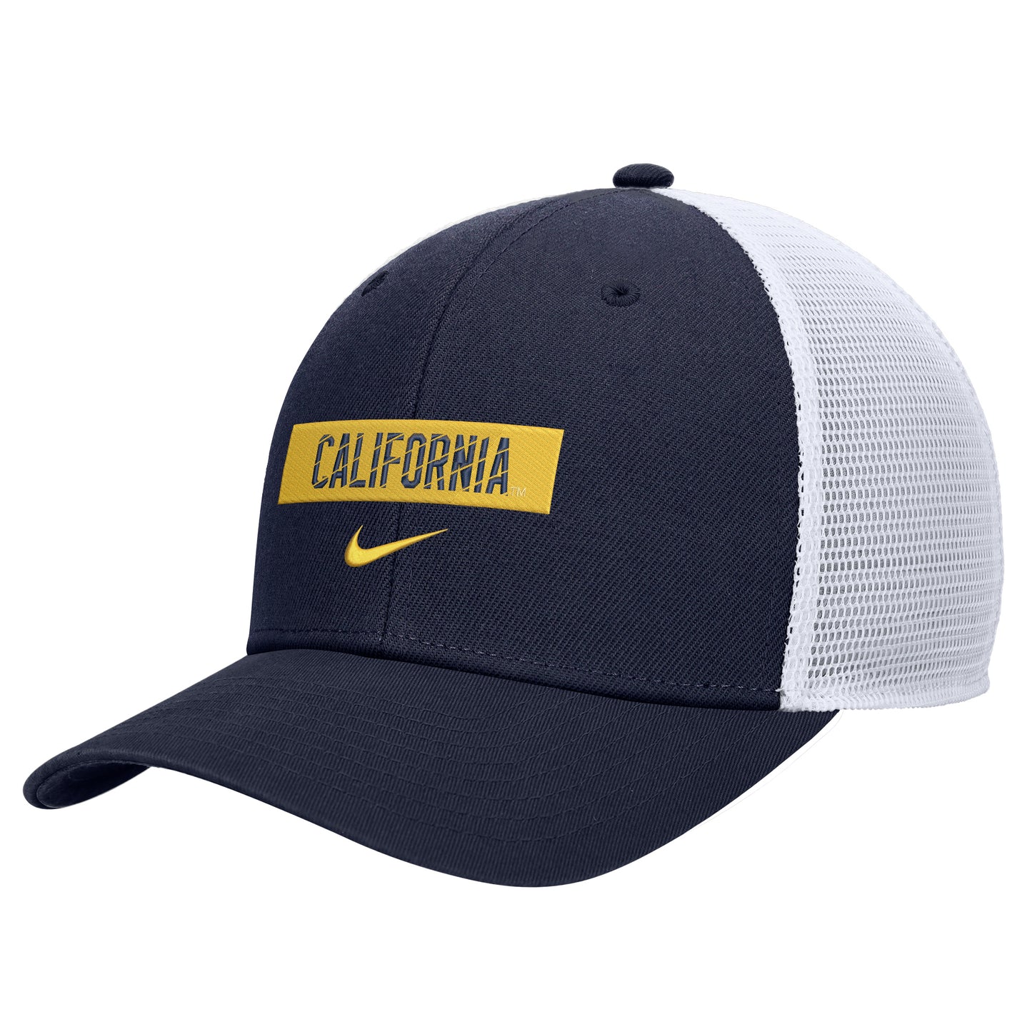 U.C. Berkeley Cal embroidered Nike DRIFIT Trucker structured Hat-Navy-Shop College Wear