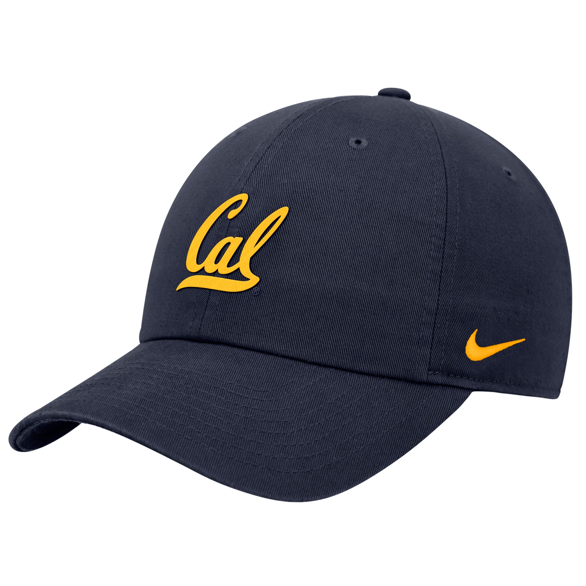 U.C. Berkeley Cal embroidered Nike Club Unstructured Cap Hat-Navy-Shop College Wear