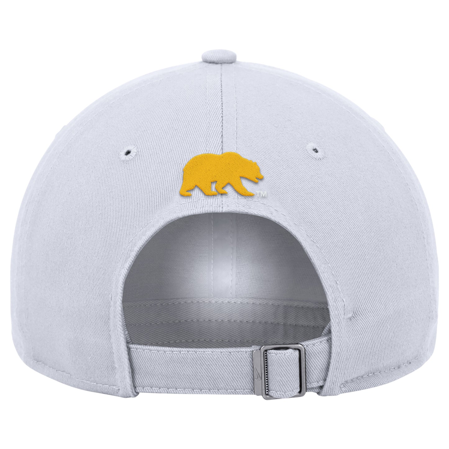 U.C. Berkeley Cal embroidered Nike Club Unstructured Cap flex Hat-White-Shop College Wear