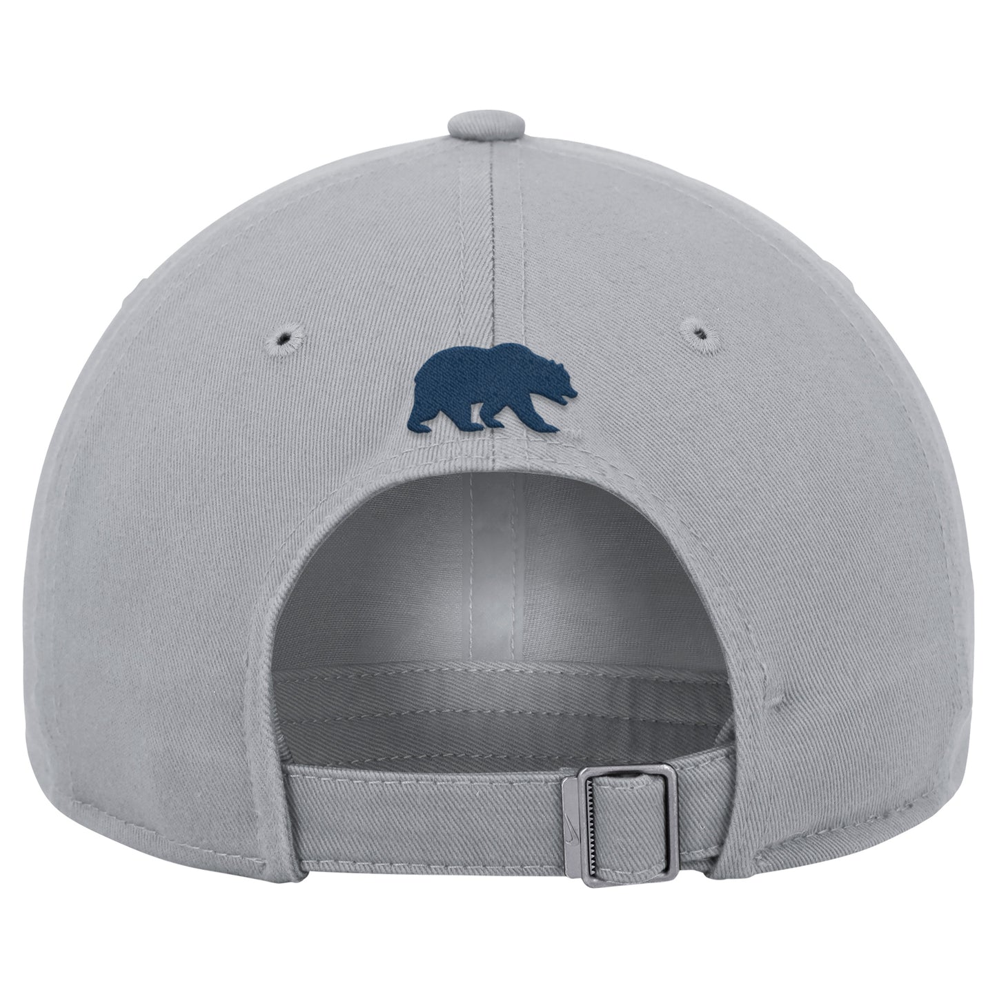 U.C. Berkeley Cal embroidered Nike Club Unstructured Cap flex Hat-Gray-Shop College Wear