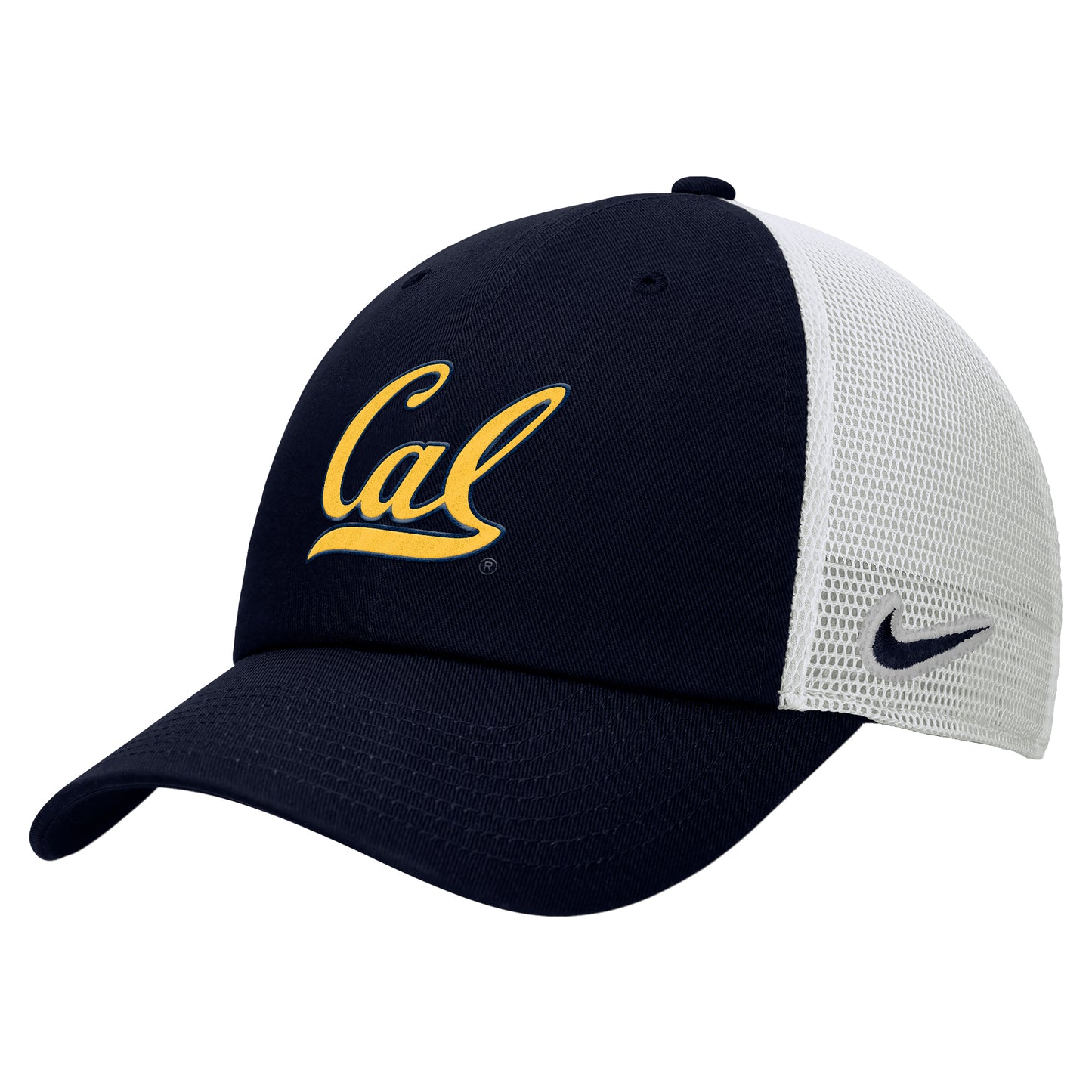 U.C. Berkeley Cal embroidered Nike Trucker Hat-Navy-Shop College Wear