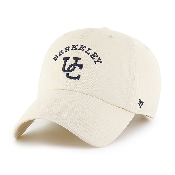 UC Berkeley arch and interlocking UC logo 47 Washed Twill Adjustable Cap - Khaki-Shop College Wear
