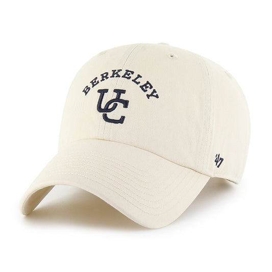 UC Berkeley arch and interlocking UC logo 47 Washed Twill Adjustable Cap - Khaki-Shop College Wear