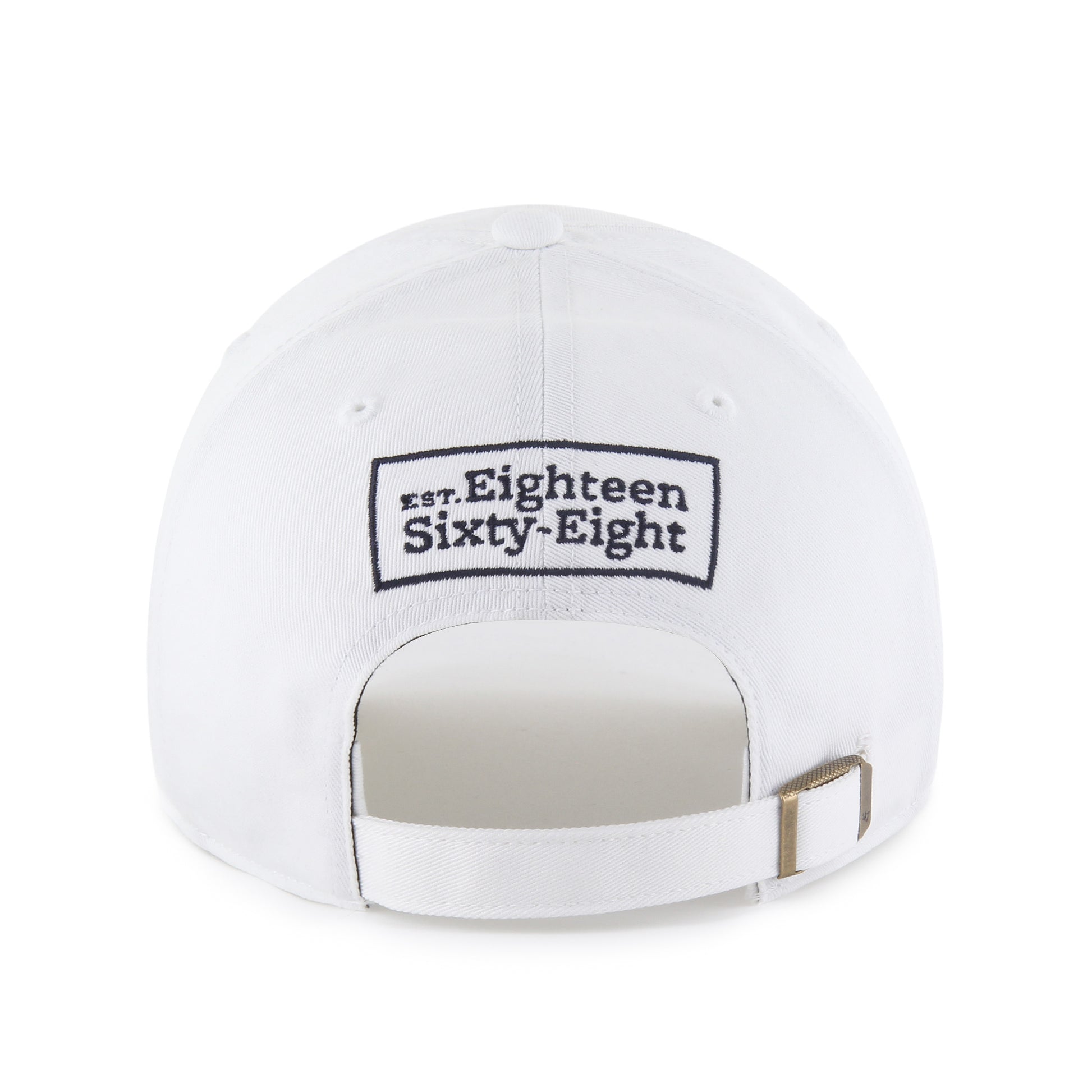 UC Berkeley arch and interlocking UC logo 47 Washed Twill Adjustable Cap - White-Shop College Wear