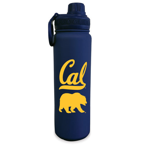 U.C. Berkeley Cal 24 oz stainless steel sports bottle- navy-Shop College Wear