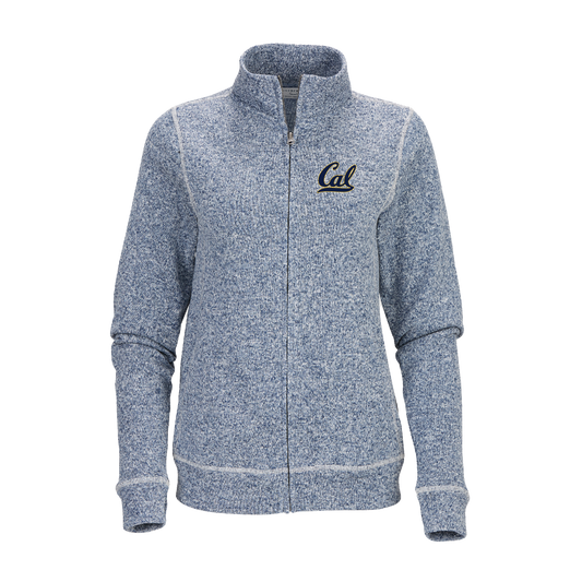 U.C. Berkeley Cal embroidered Woman Zip-Up jacket Alpine-Navy-Shop College Wear