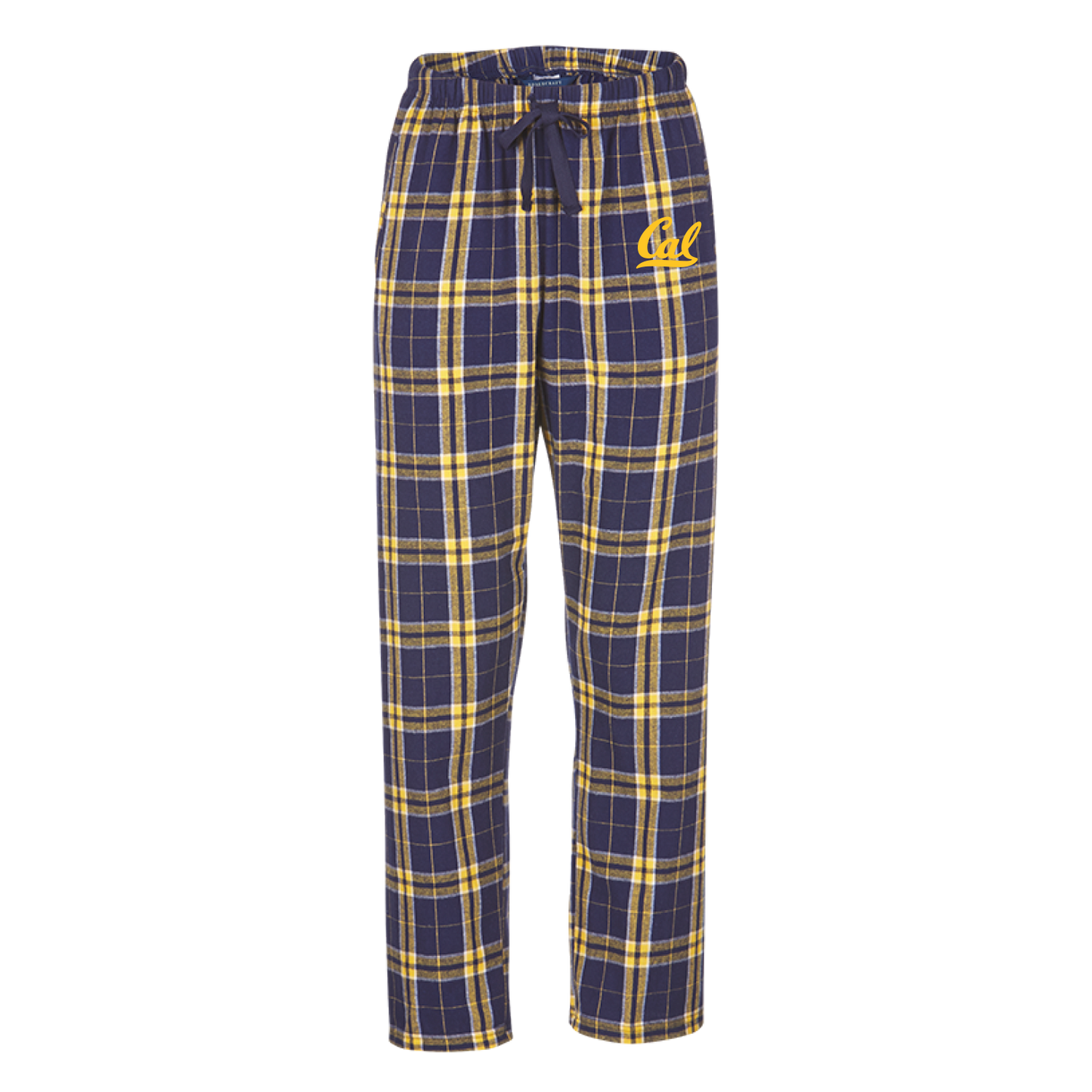 U.C. Berkeley Cal embroidered flannel ladies flannel pants-Navy-Shop College Wear