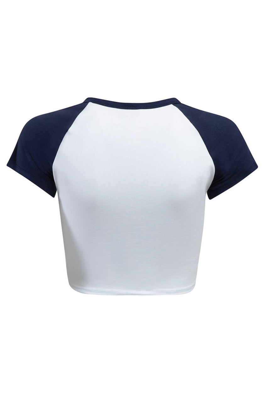 UC Berkeley Cal Ringer Baseball Tee-Navy