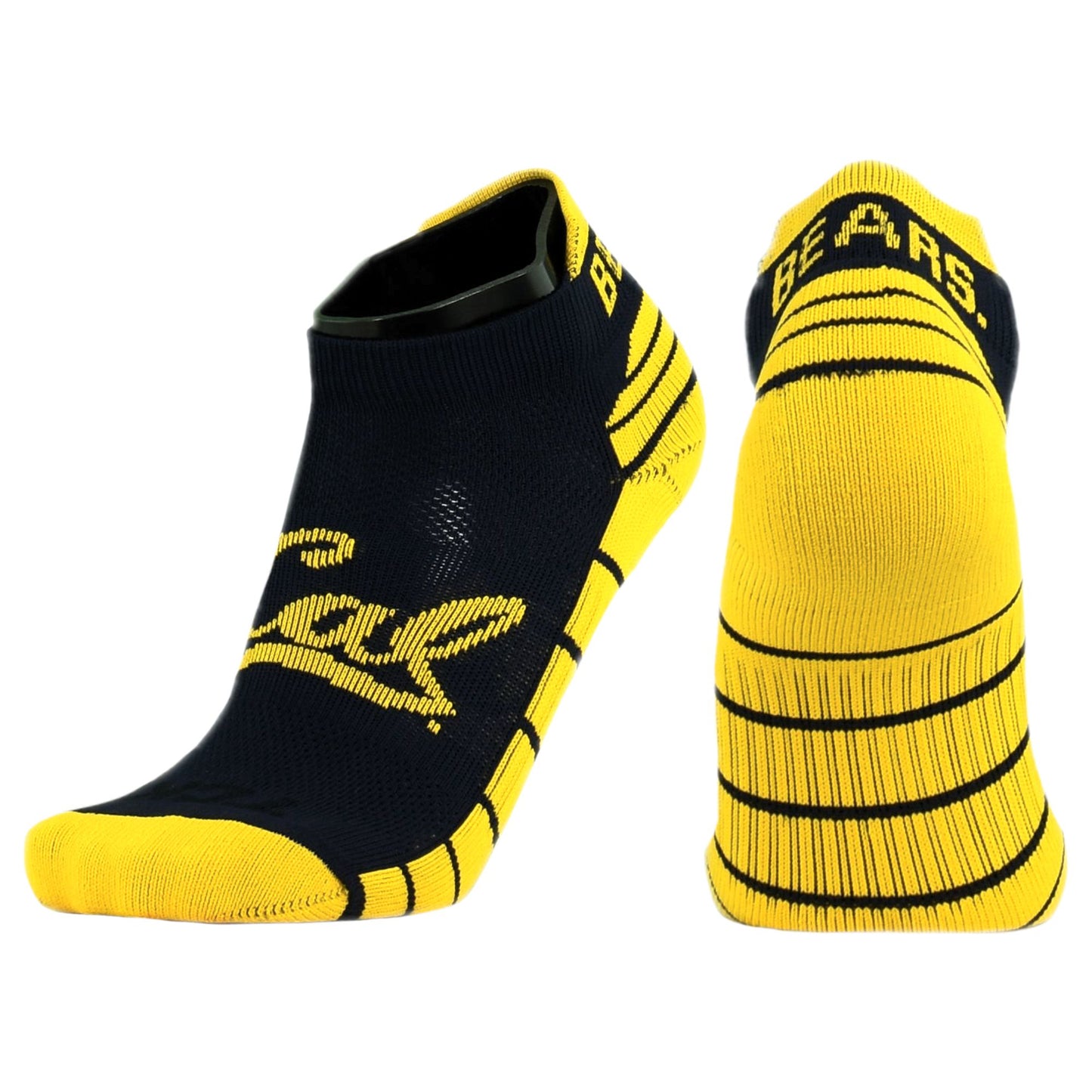 U.C. Berkeley Cal Bears low cut socks-Navy/Gold-Shop College Wear