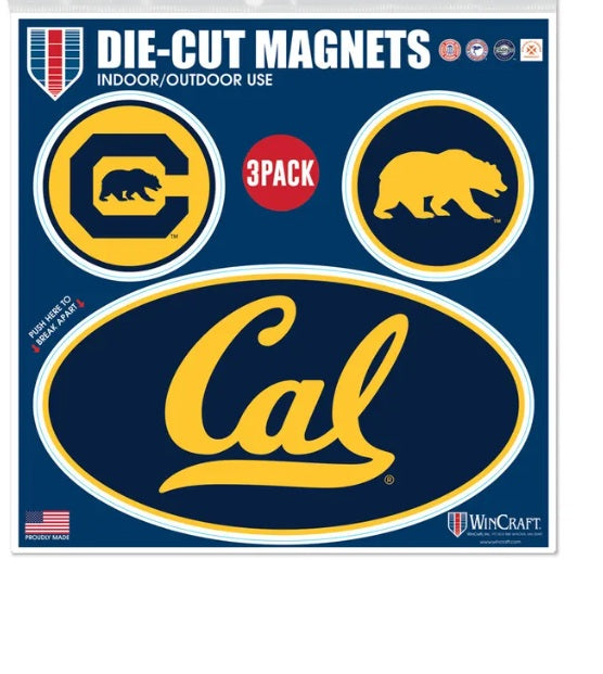 U.C. Berkeley Cal magnet 3 pack-Shop College Wear