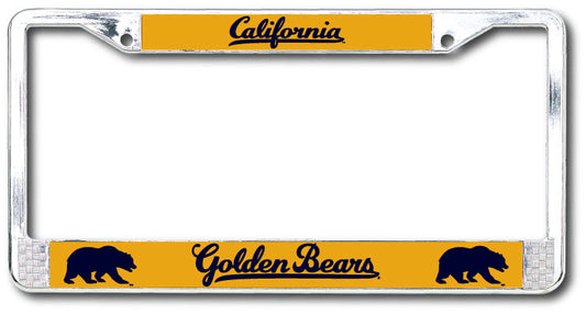 University Of California Berkeley Dome on Chrome License Plate Frame California Golden Bears-Silver-Shop College Wear