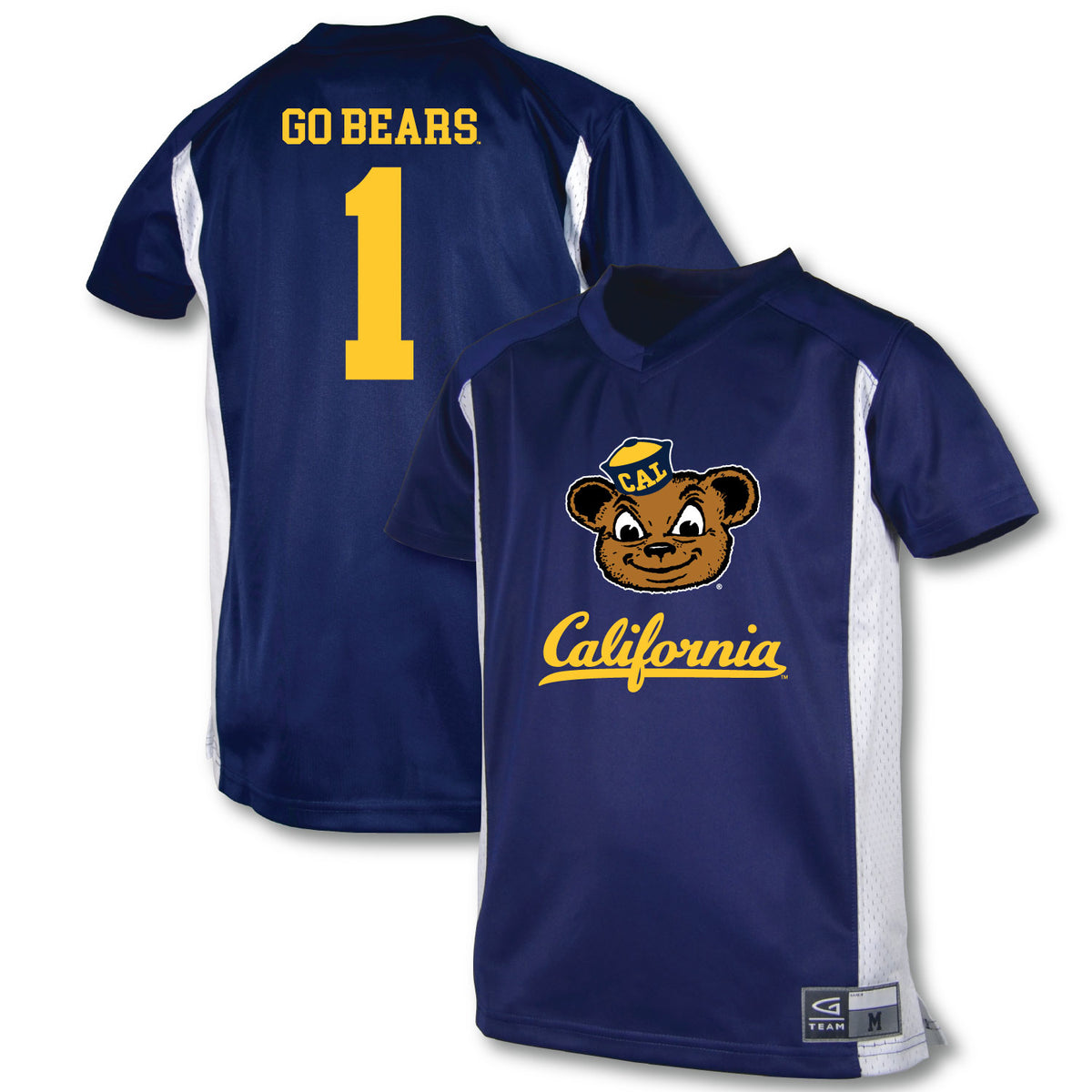 UC Berkeley Cal Youth football jersey-Navy