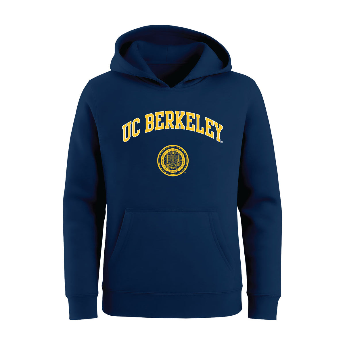 UC Berkeley arch and seal toddler hoodie sweatshirt-Navy-Shop College Wear