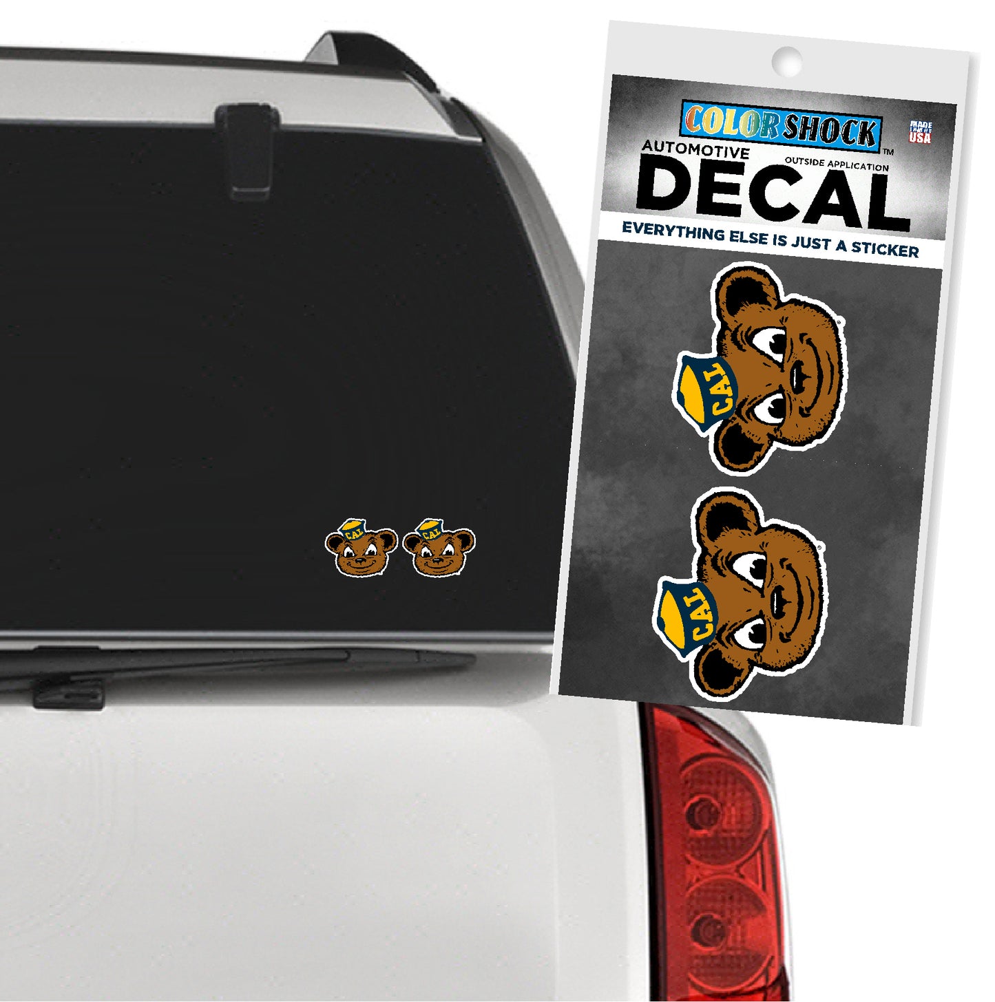 U.C. Berkeley Cal Oski decal 2 pack