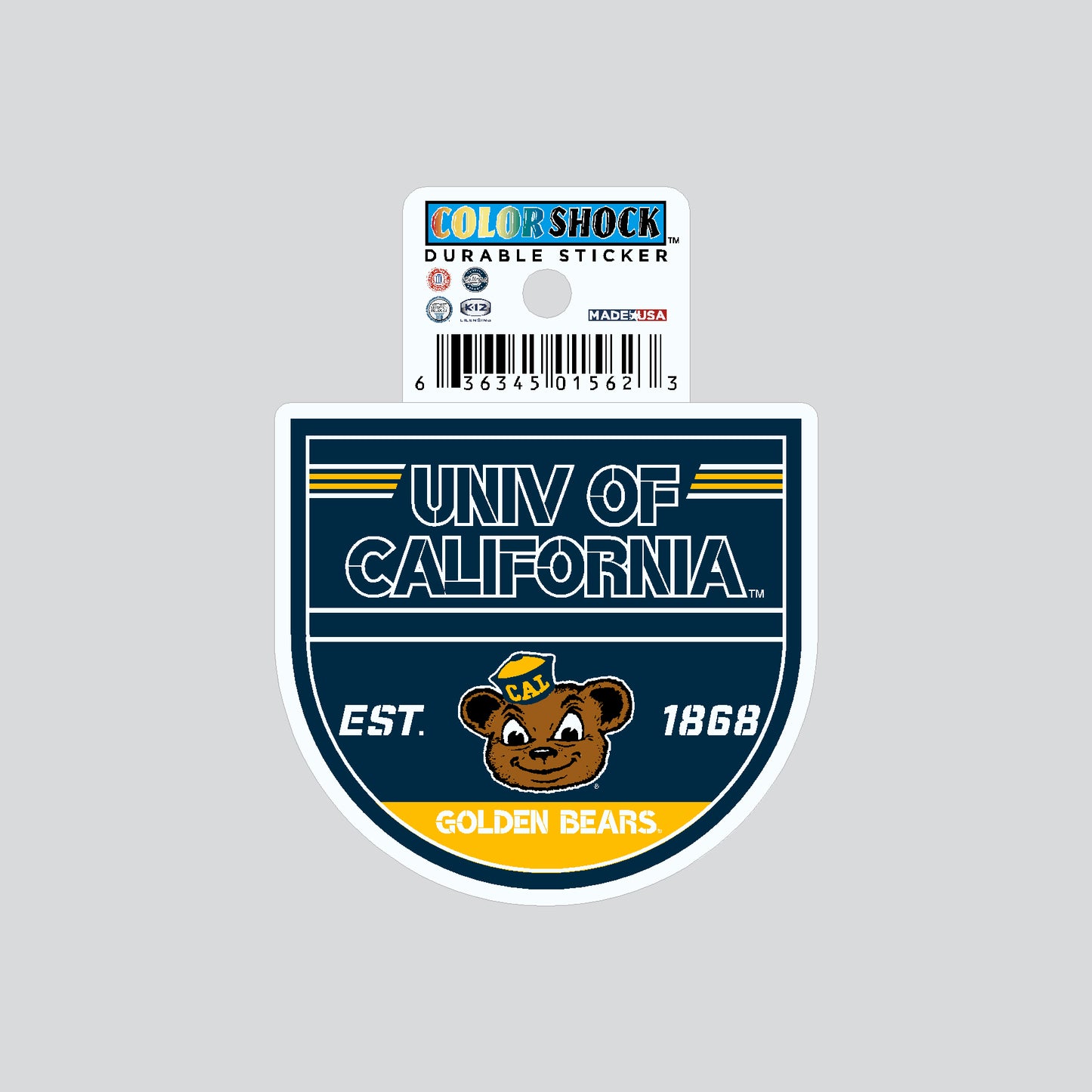 UC Berkeley Cal sticker University of California Oski Golden Bears EST 1868-Shop College Wear