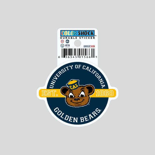 UC Berkeley Cal sticker University of California Golden Bears Bears EST 1868 Oski-Shop College Wear