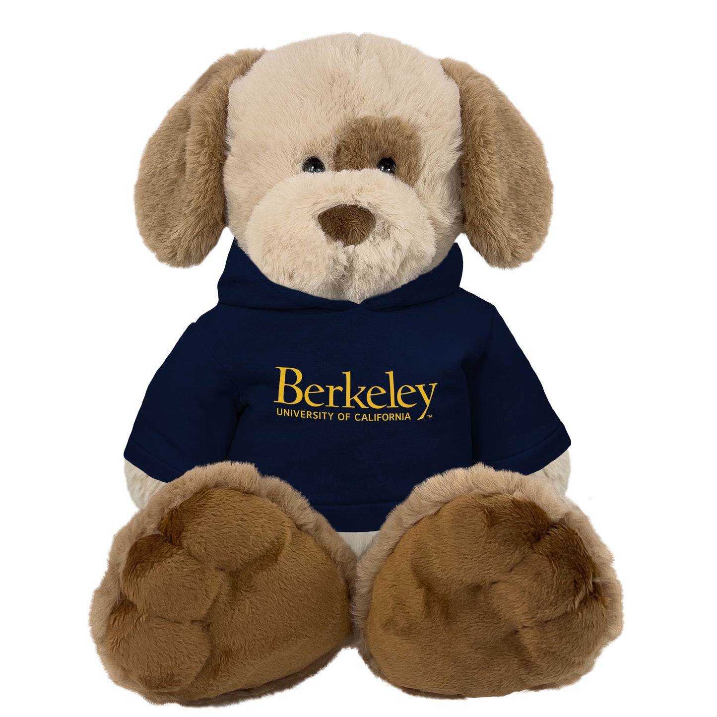 U.C. Berkeley Cal 16 inches Dangle dog with hoodie-Brown