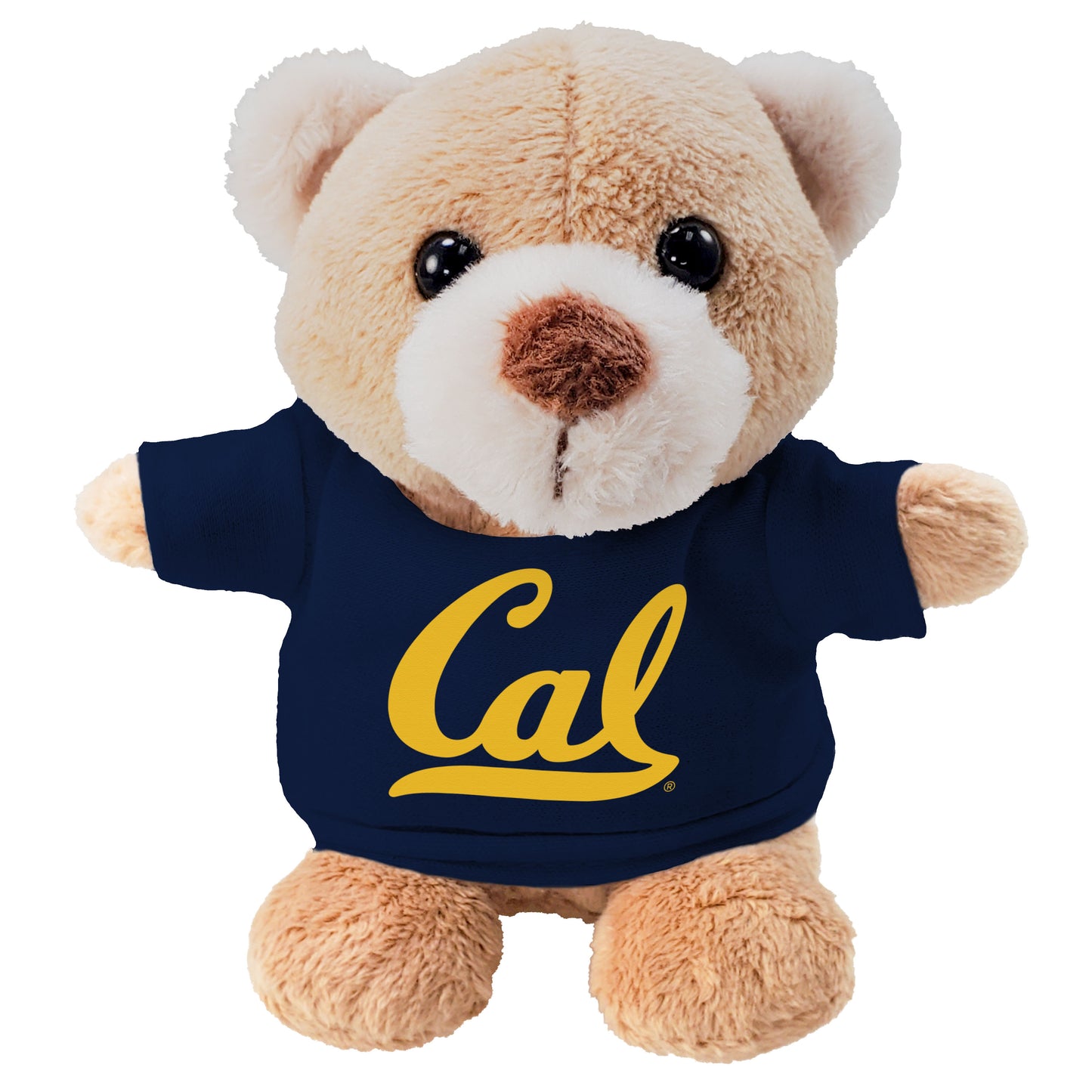 U.C. Berkeley Cal Stubby 5" Bear with navy Script Cal T-Shirt-Shop College Wear