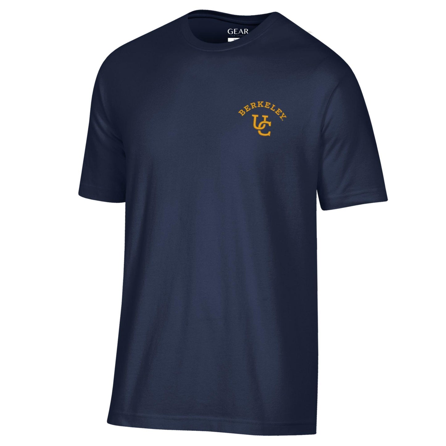 U.C. Berkeley Interlocking UC logo embroidered Soft cotton T-Shirt-Navy
