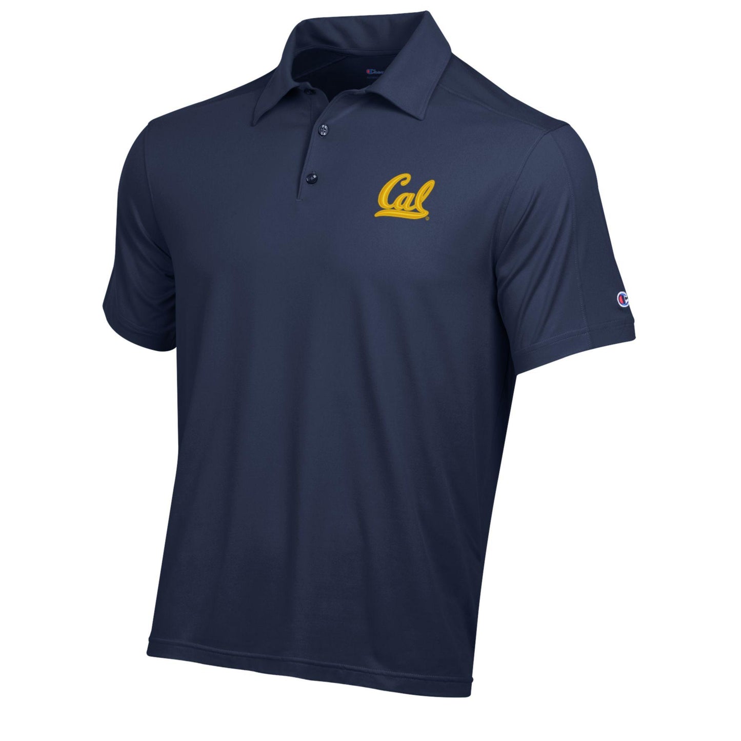 UC Berkeley Cal Embroidered Champion Men's athletic Polo Shirt- Navy-Shop College Wear