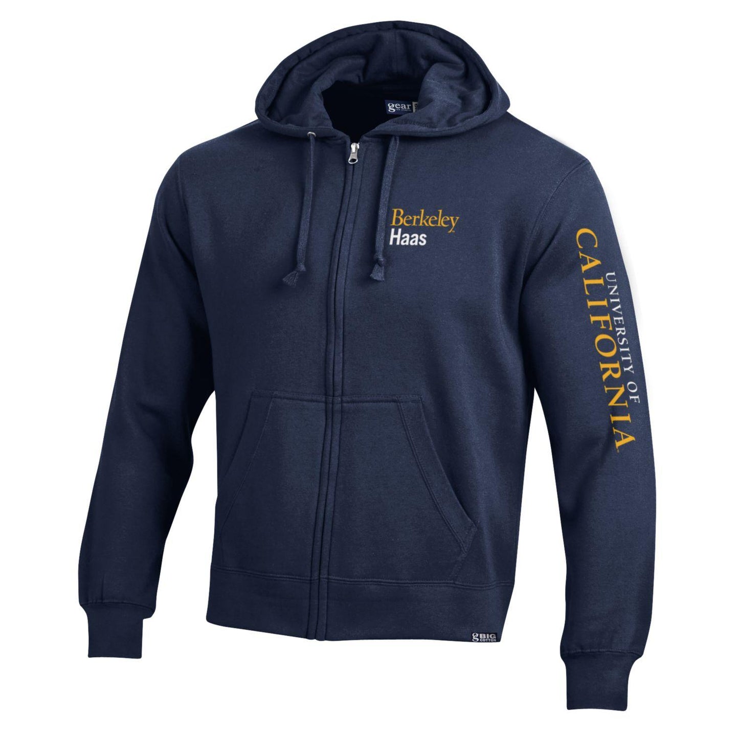 UC Berkeley Haas Business School Rich Cotton hoodie sweatshirt-Navy-Shop College Wear