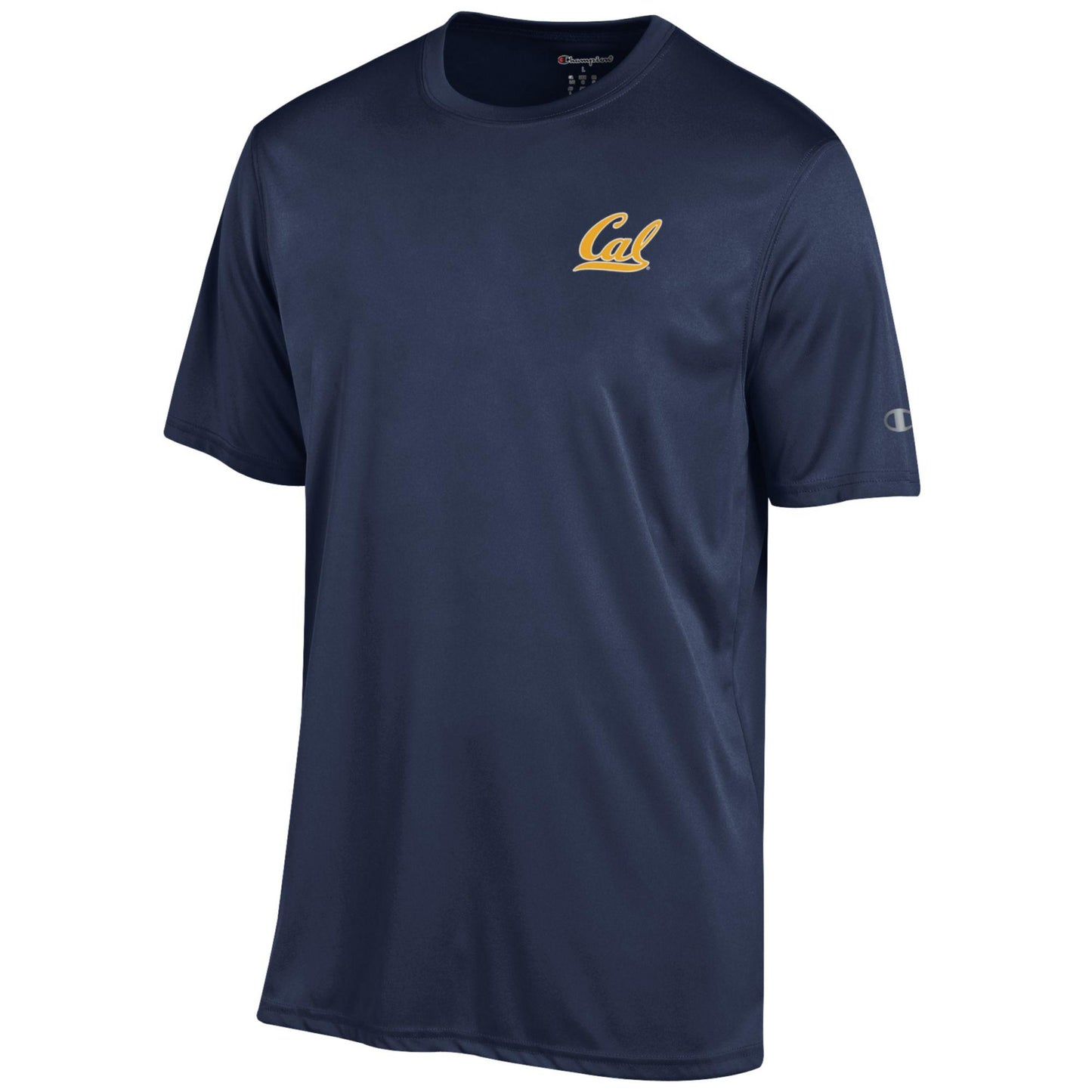 U.C. Berkeley Cal Bears Champion performance dry arch and seal T-shirt-Navy-Shop College Wear