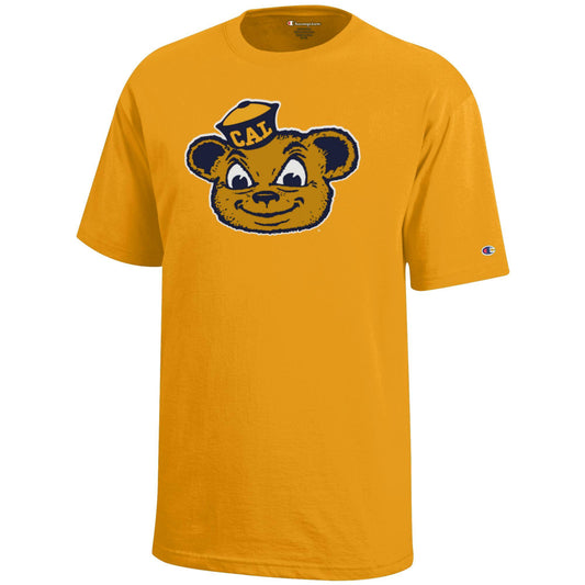 U.C. Berkeley Cal Oski face youth T-Shirt-Gold-Shop College Wear