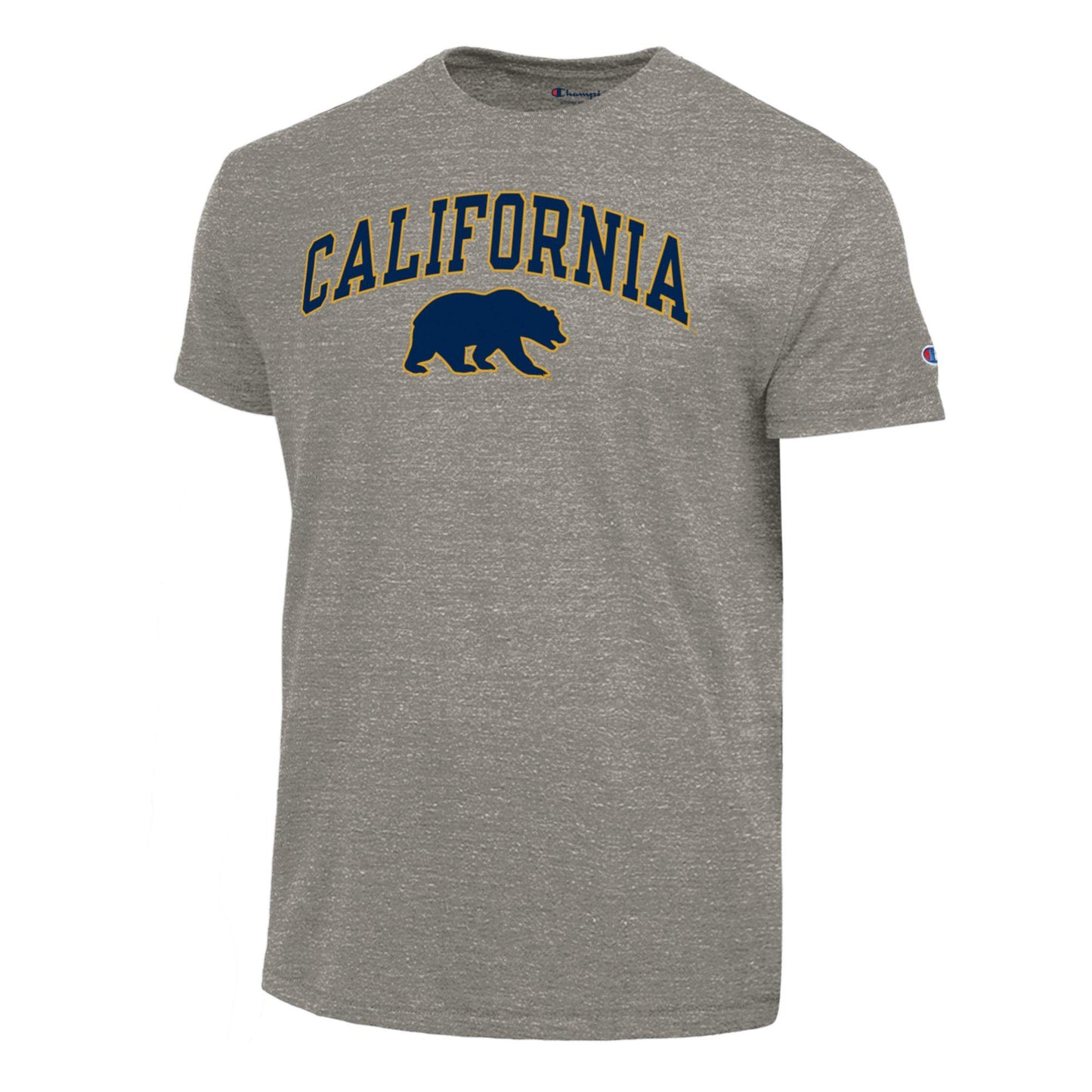 U.C. Berkeley California arch and Walking Bear mascot Champion Tri blend T-shirt- Gray-Shop College Wear