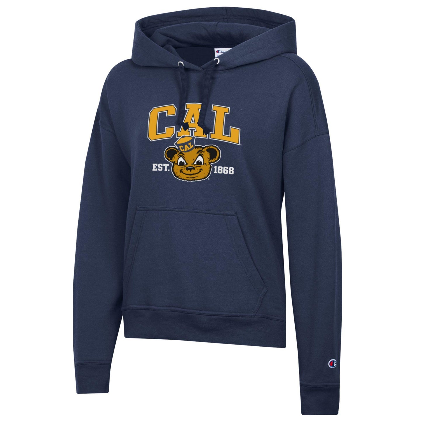 U.C. Berkeley Golden Bears & CAL block women's hoodie sweatshirt-Navy-Shop College Wear