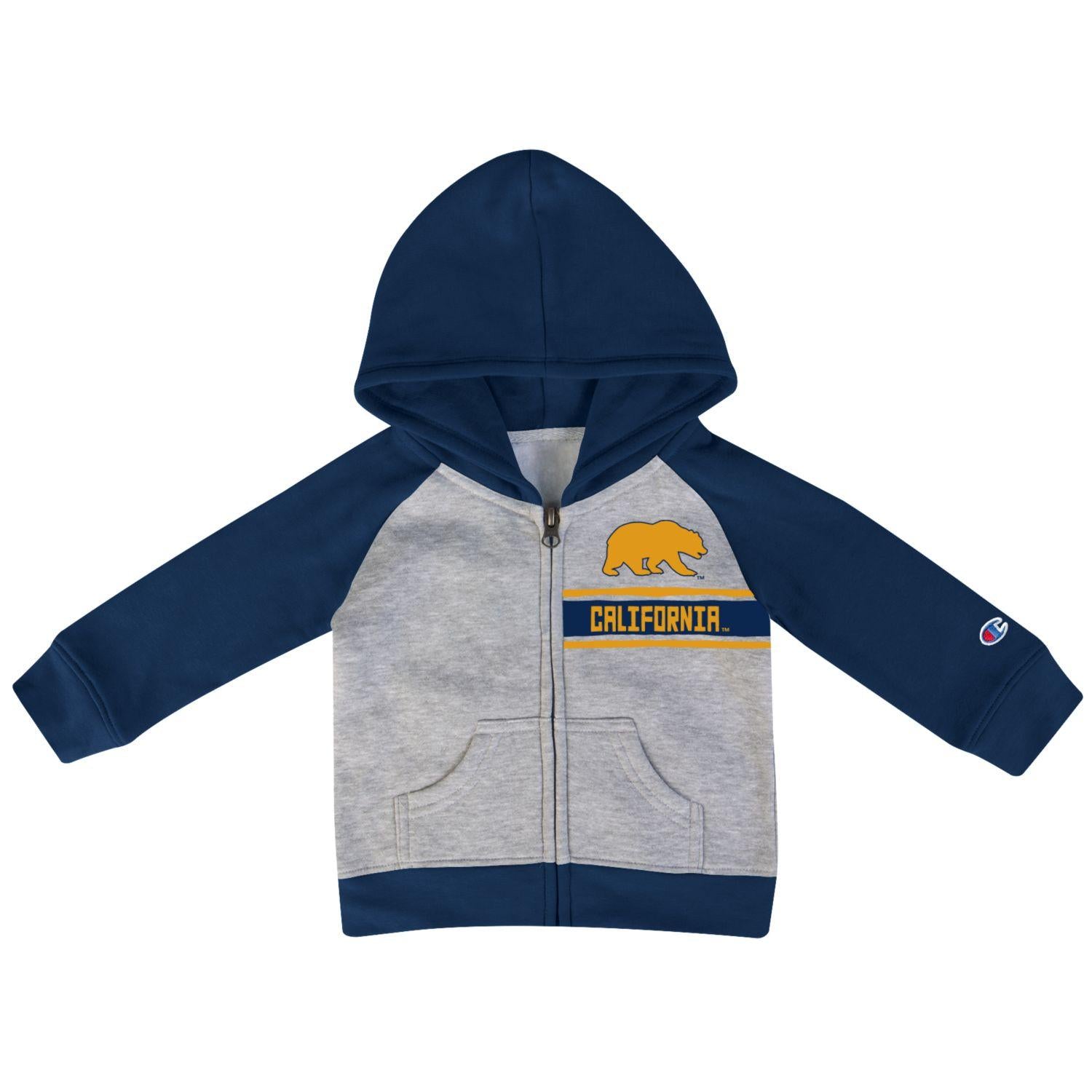 U.C. Berkeley Champion Toddler Zip Up Hoodie Sweatshirt in Navy Blue Size 3 Toddler