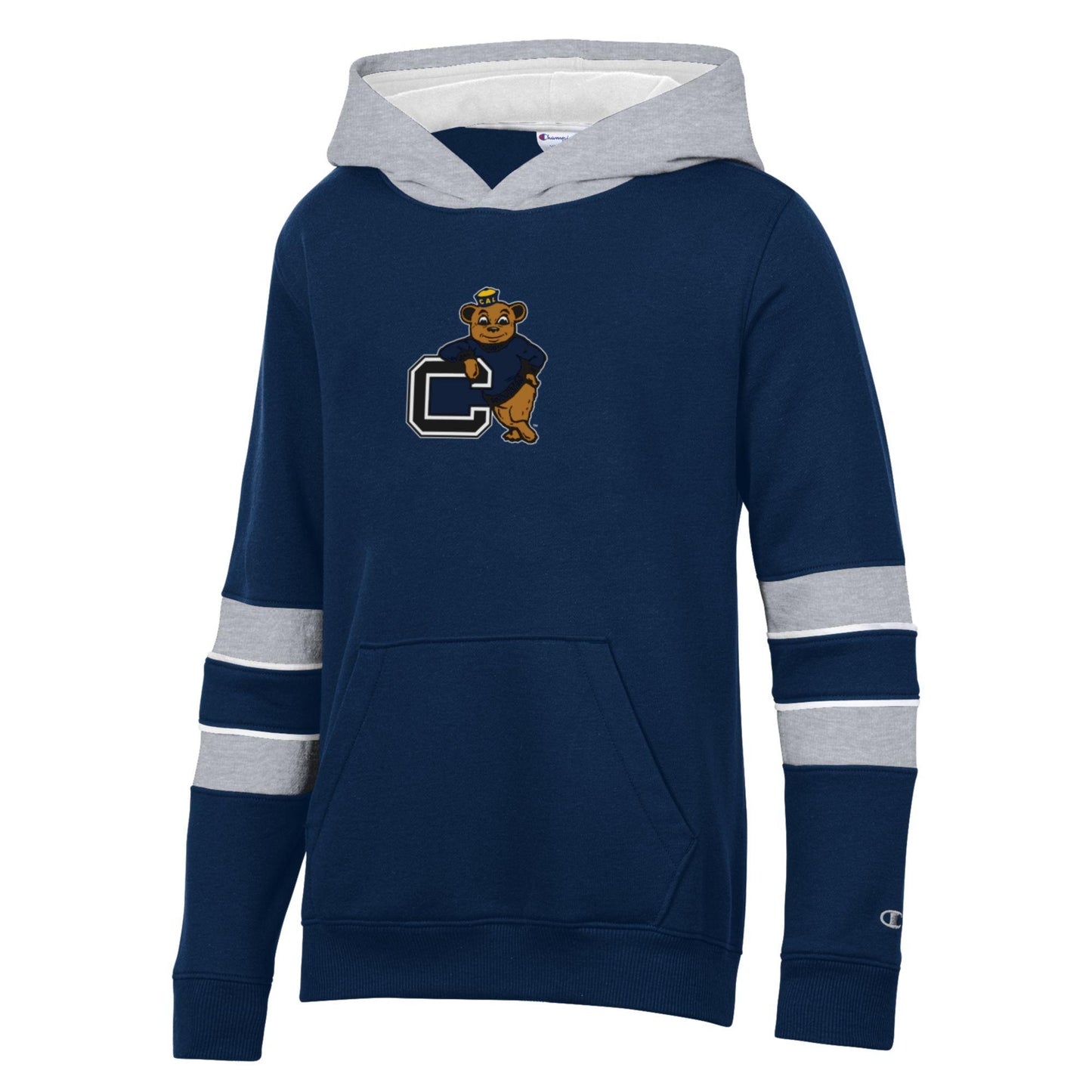 U.C. Berkeley Cal standing Oski youth Super Fan hoodie sweatshirt-Navy-Shop College Wear