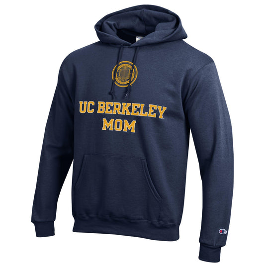 U.C. Berkeley Cal Mom arch & seal hoodie sweatshirt-Navy-Shop College Wear