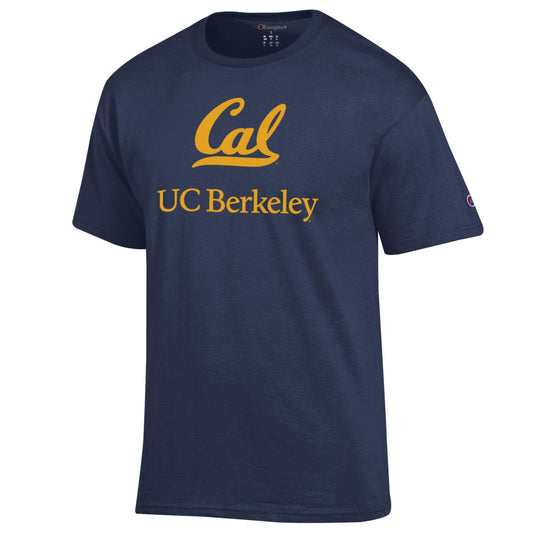 University Of California Berkeley Cal over UC Berkeley Champion Men's T- Shirt - Navy-Shop College Wear