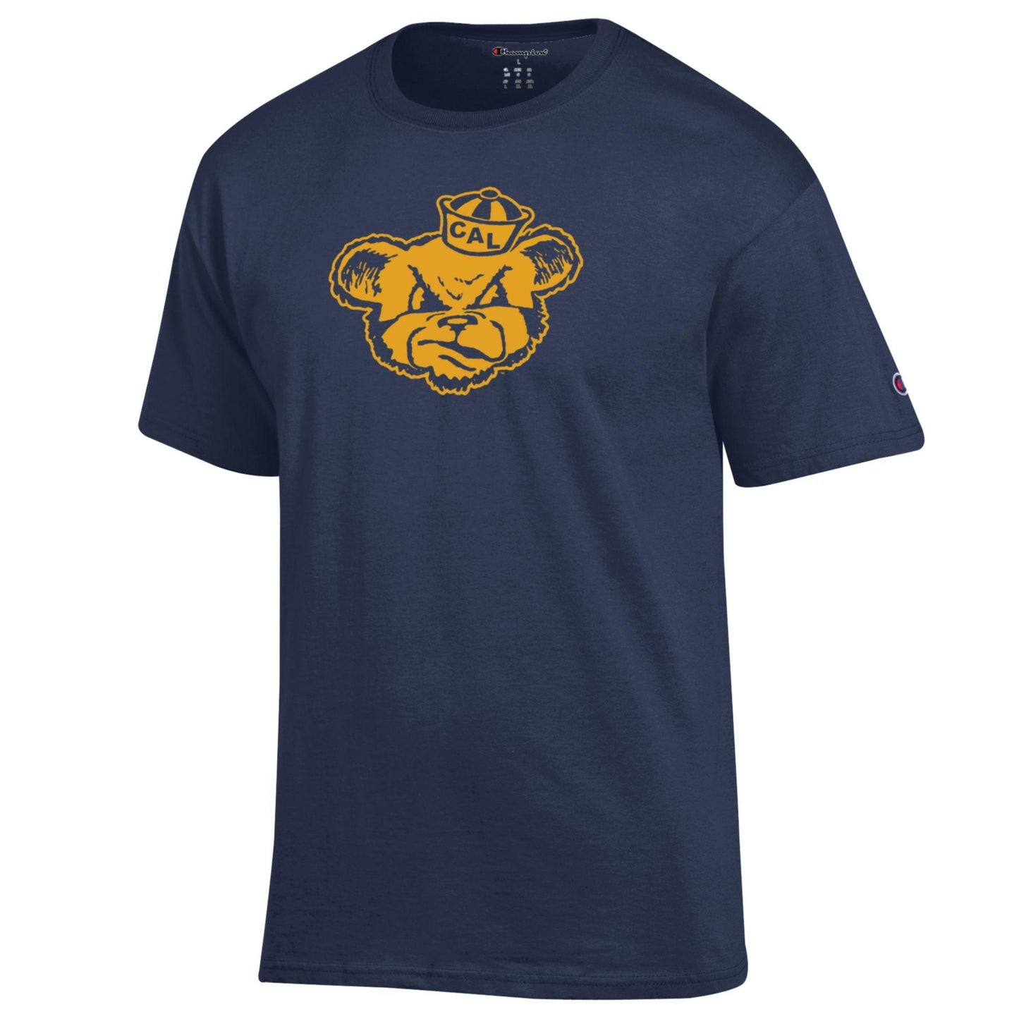 U.C. Berkeley Cal Bears Champion Retro Oski tri blend T-shirt-Navy-Shop College Wear