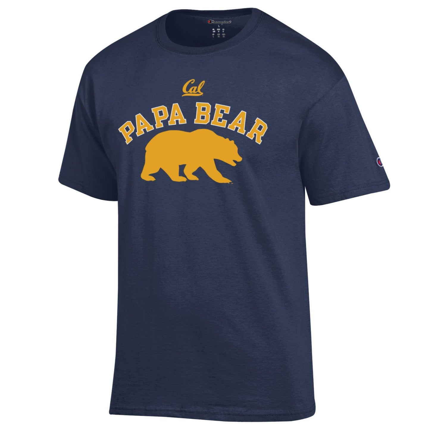 UC Berkeley Cal Men's Papa Bear Champion T-Shirt - Navy-Shop College Wear
