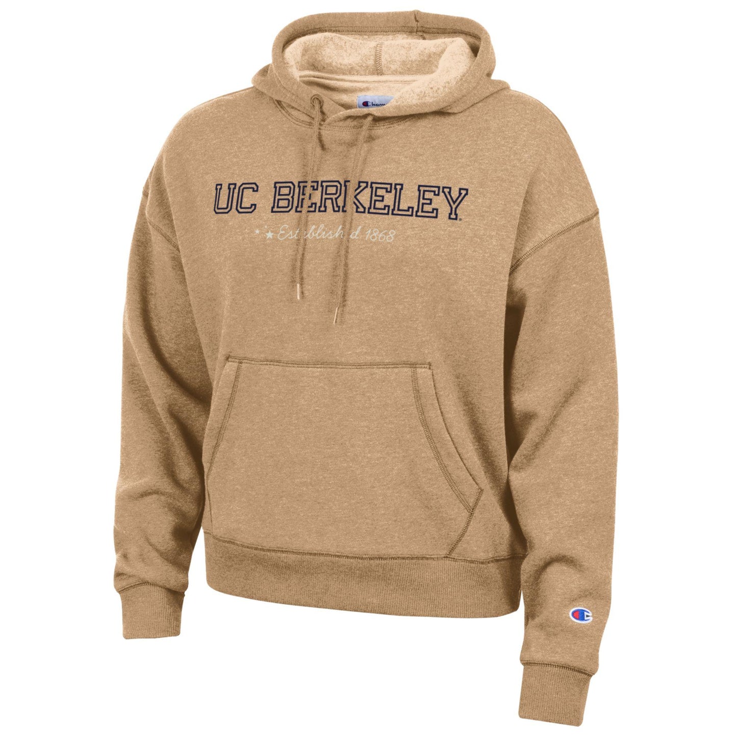 UC Berkeley Cal women triumph tri blend hoodie sweatshirt-Tan-Shop College Wear