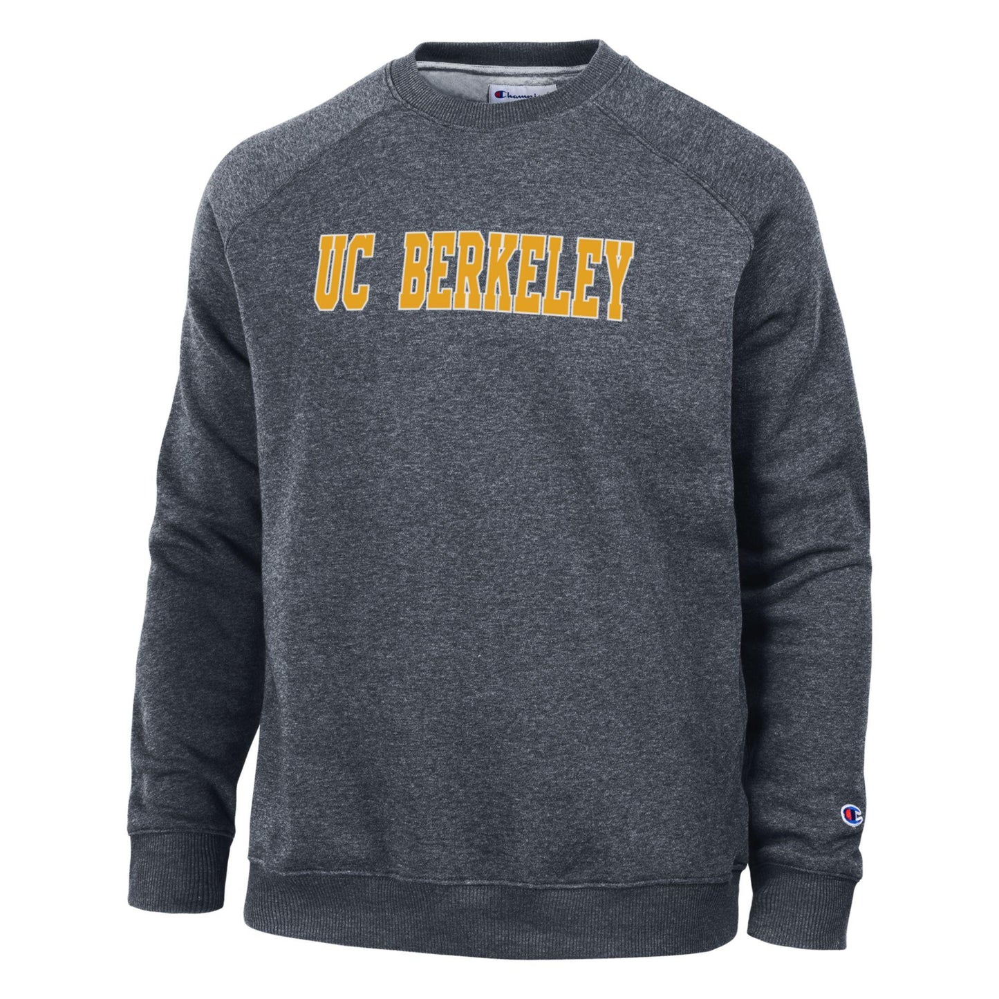 University of California Berkeley wordmark Men's Triumph fleece crewneck sweatshirt-Navy