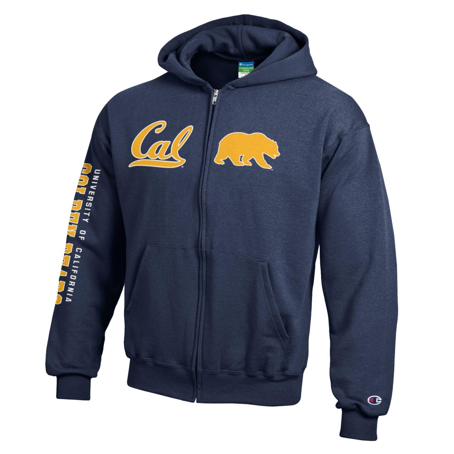 U.C. Berkeley Cal youth zip-up hoodie sweatshirt-Navy