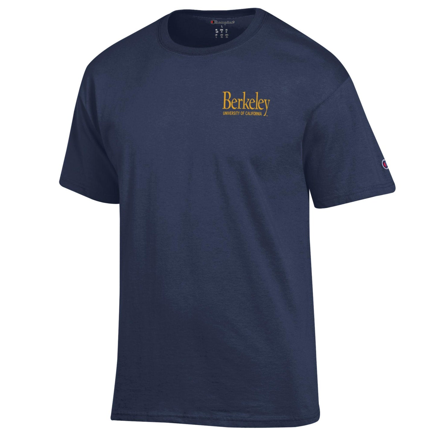 U.C. Berkeley wordmark Men's Champion T-Shirt-Navy-Shop College Wear