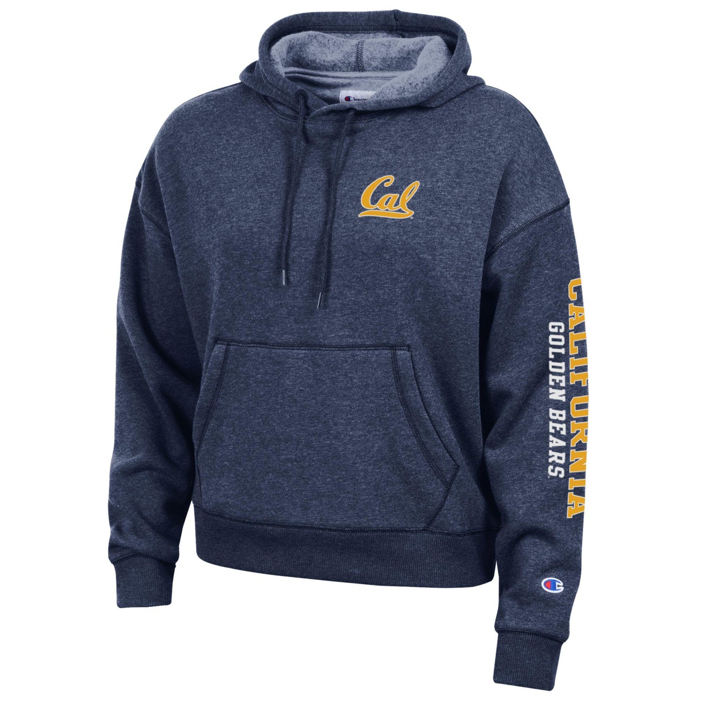 U.C. Berkeley Cal women's Champion tri blend fleece hoodie-Navy