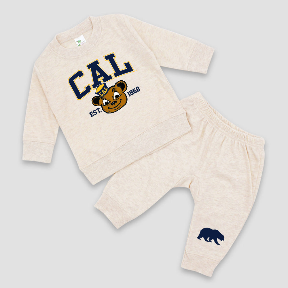 U.C. Berkeley Cal Oski infant shirt and pants set-Oatmeal-Shop College Wear